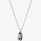Precious Metal-Plated Brass and Acetate Pavé Empire Logo Necklace