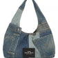 The Deconstructed Denim Sack Bag