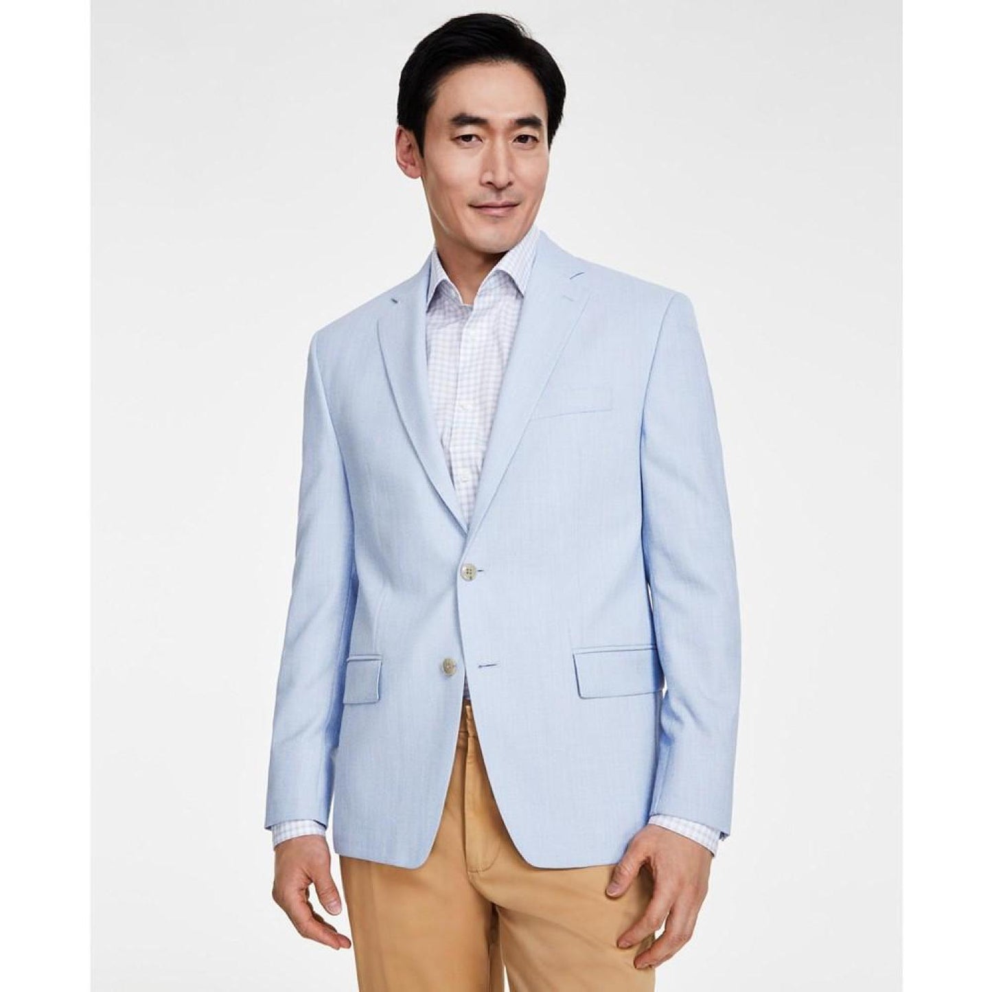 Men's Classic-Fit Herringbone Sport Coat