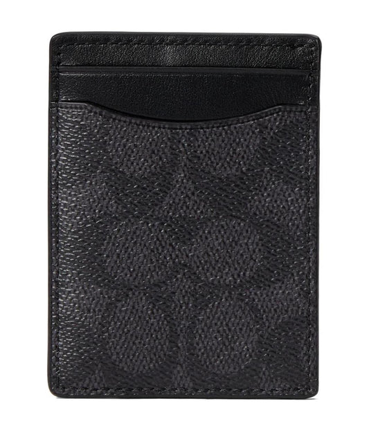 Money Clip Card Case in Signature