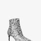 Alina Flex Snake Embossed Leather Ankle Boot