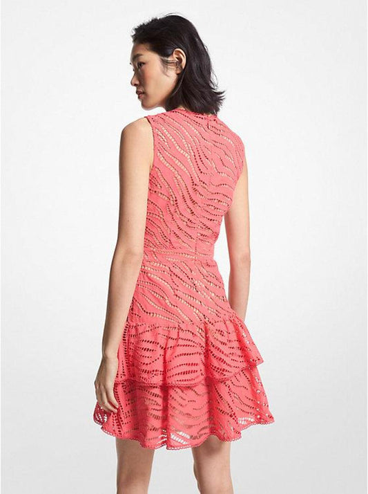 Zebra Eyelet Cotton Dress