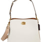 Color-Block Leather Willow Shoulder Bag