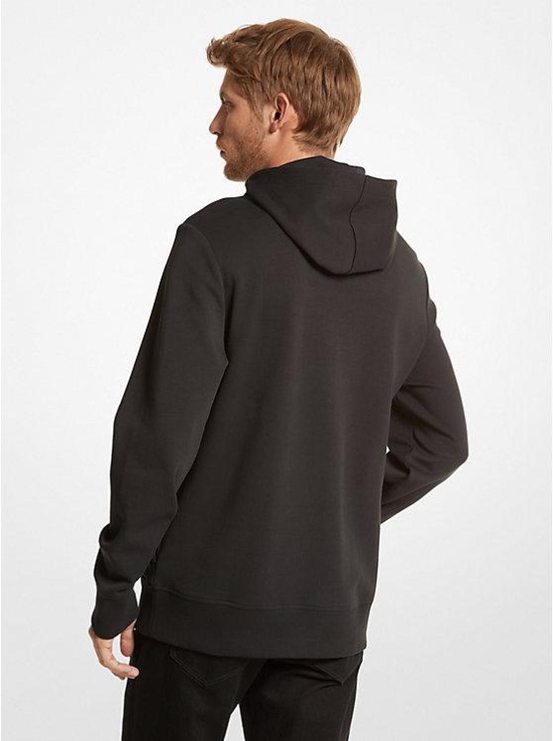 KORS Mesh Block Cotton Blend Hoodie
