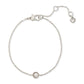 Gold-Tone Solitaire Imitation Pearl Link Bracelet