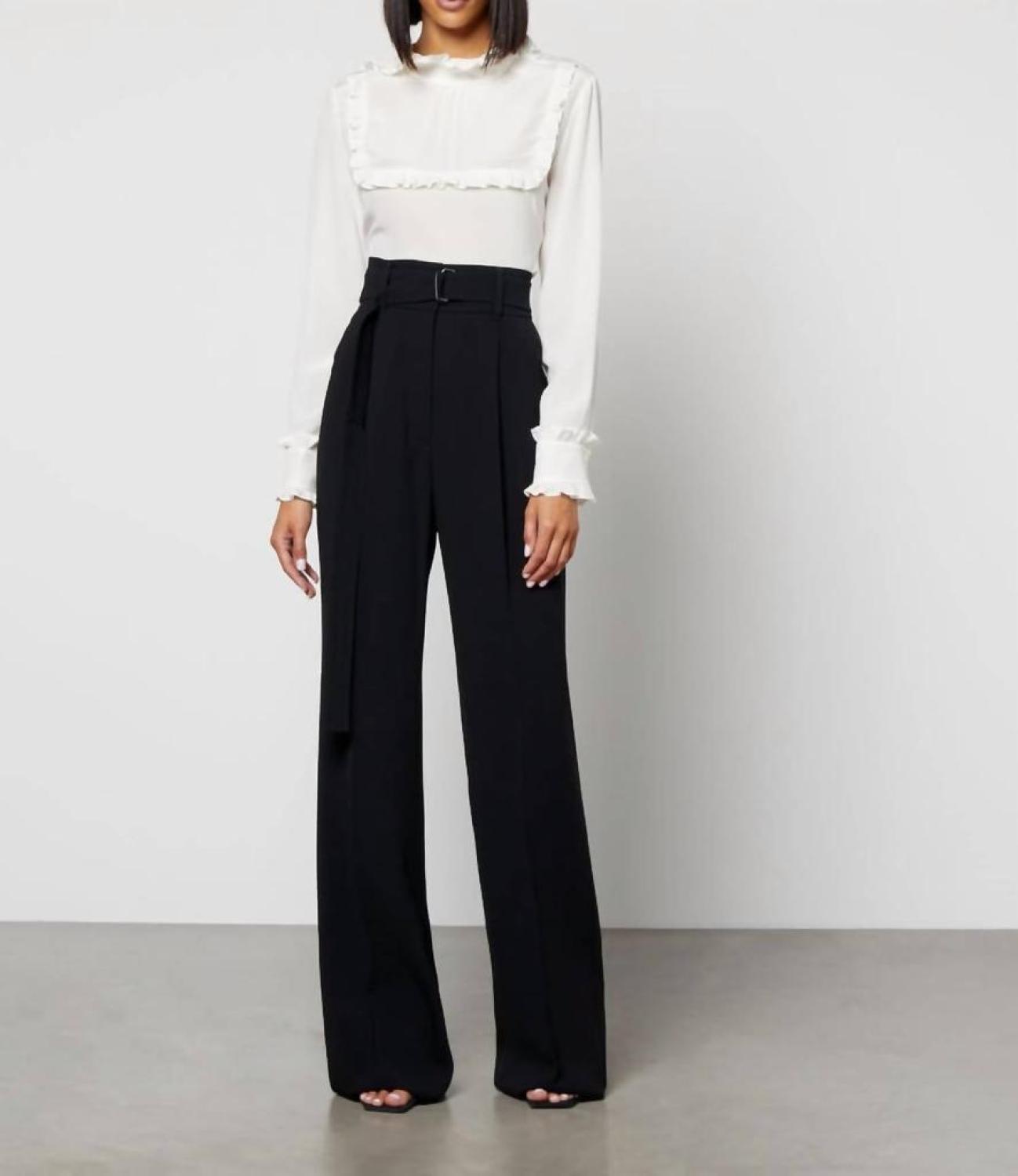 Eschilo Belted Trouser In Black