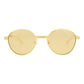 Round-Frame Metal Sunglasses