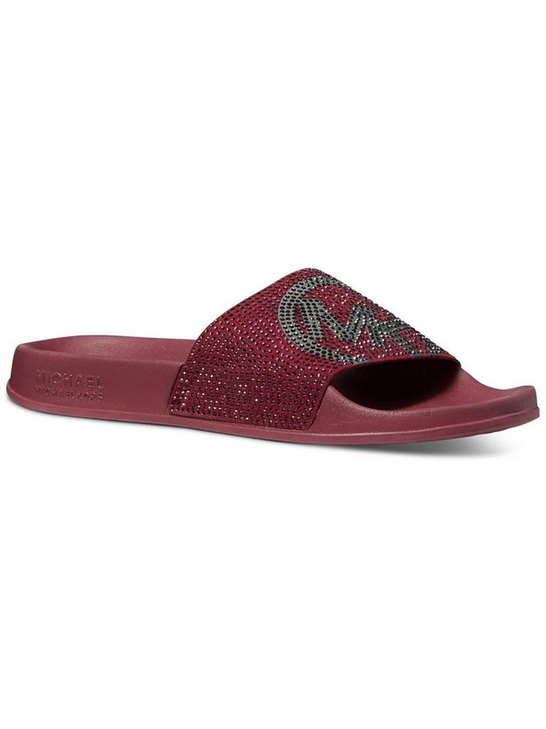Gilmore Womens Slip-On Embellished Slide Sandals