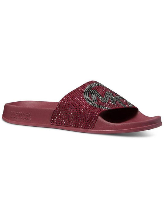 Gilmore Womens Slip-On Embellished Slide Sandals