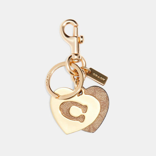 COACH Signature Hearts Key Ring
