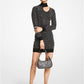 Crystal Logo Stretch Viscose Cutout Dress