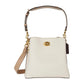 Color-Block Leather Willow Bucket 24