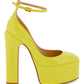 Valentino garavani tan-go patent leather platform pump