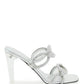 Valentino garavani 'chain 1967' patent leather mules