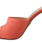 Prada Calzature Leather Stilettos Heels Sandals Women's Shoes