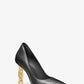 Tenley Empire Logo Embellished Leather Pump