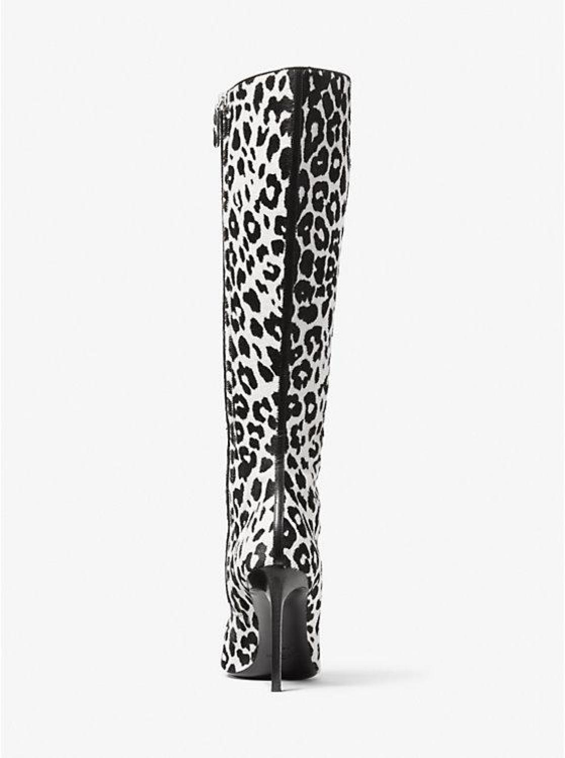 Tatjana Leopard Print Calf Hair Boots