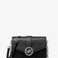 Carmen Medium Crocodile Embossed Convertible Shoulder Bag
