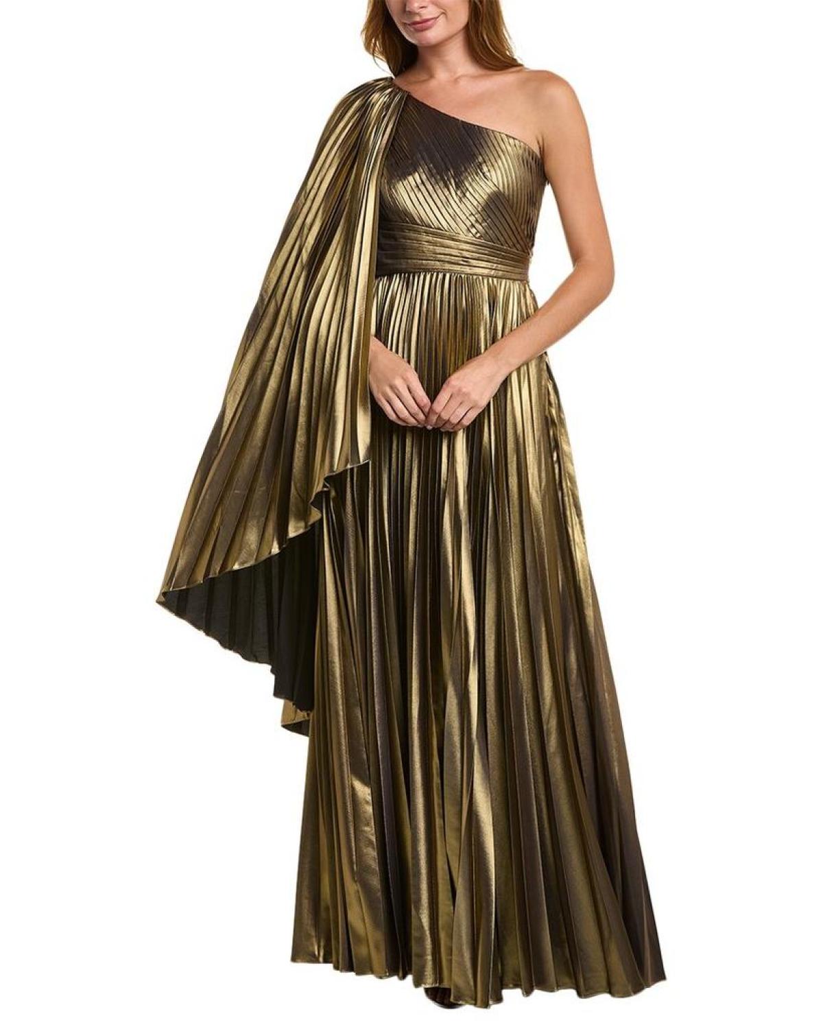 Marchesa Notte One-Shoulder Gown