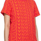 Red 'The Monogram Baby Tee' T-Shirt