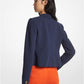 Cropped Crepe Blazer