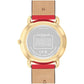Women's Elliot Red Leather Strap Watch 36mm