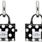 Black Polka Dot Tote Earrings