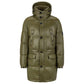 Water-repellent padded jacket with logo patch