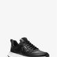 Dev Logo Embossed Faux Leather Trainer