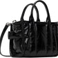 Black 'The Shiny Crinkle Mini' Tote