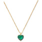 Gold-Tone Birthstone Heart Pendant Necklace, 16" + 3" extender