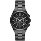 Men's Lennox Chronograph Black Stainless Steel Watch 40mm