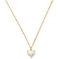 Gold-Tone Birthstone Heart Pendant Necklace, 16" + 3" extender