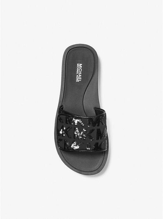 Logo Embellished Platform Slide