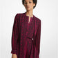 Snake Print Georgette Neck-Tie Romper