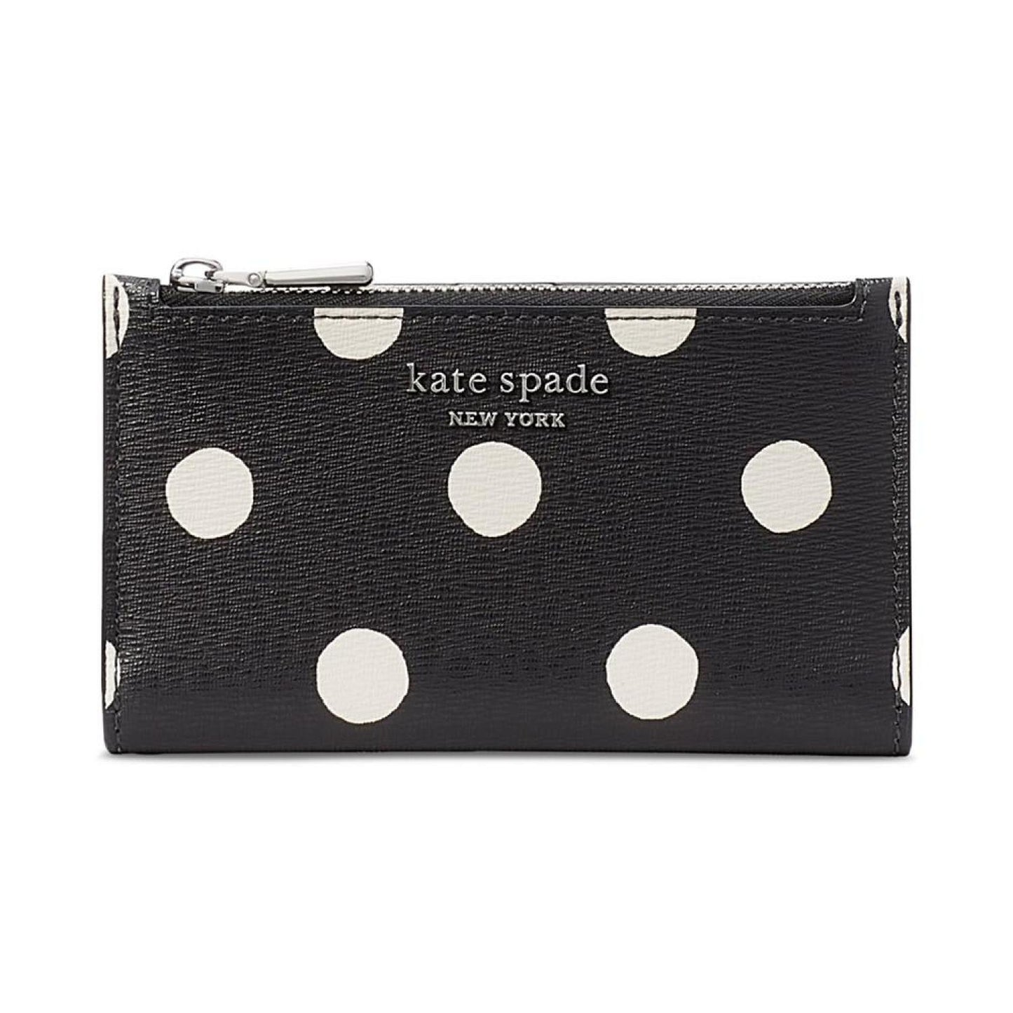 Morgan Sunshine Dot Saffiano Leather Slim Bifold Wallet