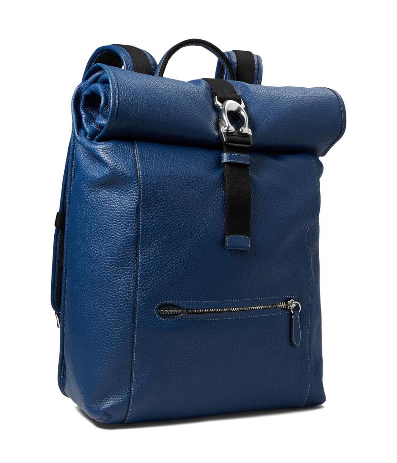 coach beck backpack Beck Roll Top Backpack in Pebble Leather