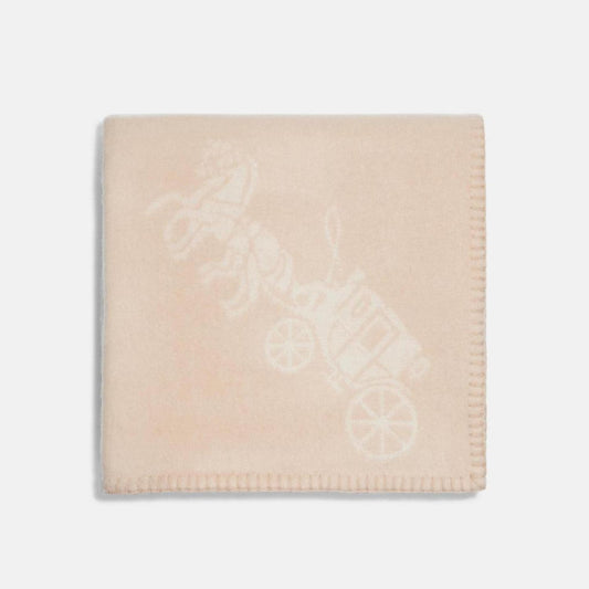 Coach Outlet Horse And Carriage Print Blanket