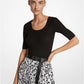 Cashmere Three-Quarter Sleeve Sweater