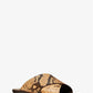 Ruth Python Embossed Leather Slide Sandal