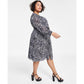 Plus Size Animal-Print Kate Midi Dress