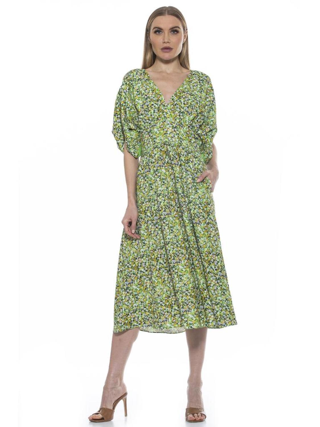 August Spilt Sleeves Dress