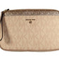 Michael Kors Jet Set Charm EW MK Signature VC Clutch Crossbody Bag