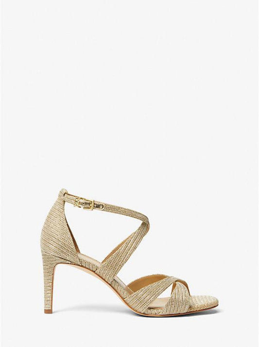 Kinsley Glitter Chain-Mesh Sandal