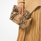 Monogramme Python Embossed Lunch Bag Clutch