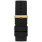 Men's Supernova Diamond-Accent Black Silicone Strap Watch 44mm