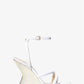 Nadina Lizard Embossed Leather Wedge Sandal