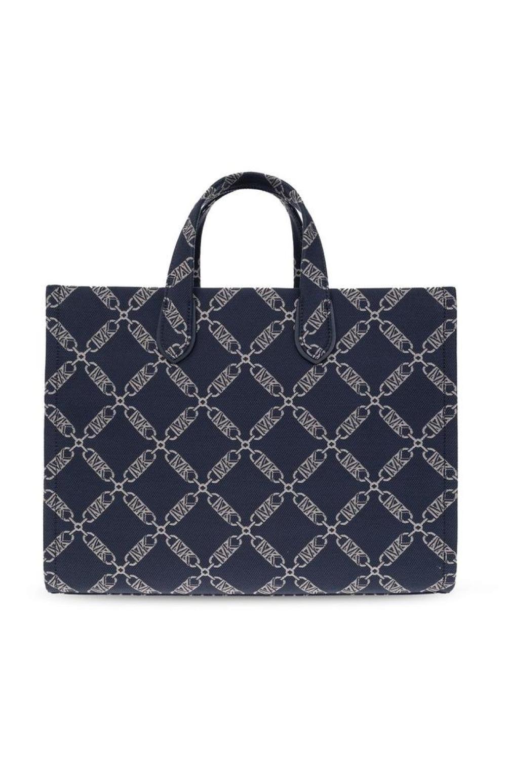 Michael Michael Kors Gigi Logo Jacquard Large Tote Bag