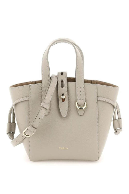 Furla Net Logo Printed Mini Tote Bag