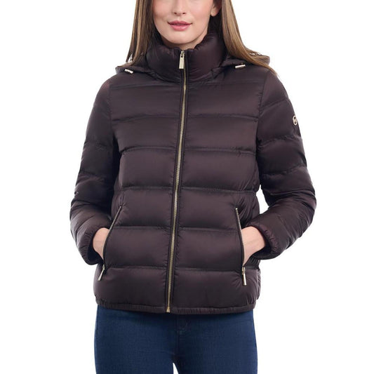 Women's Hooded Packable Bomber Puffer Coat